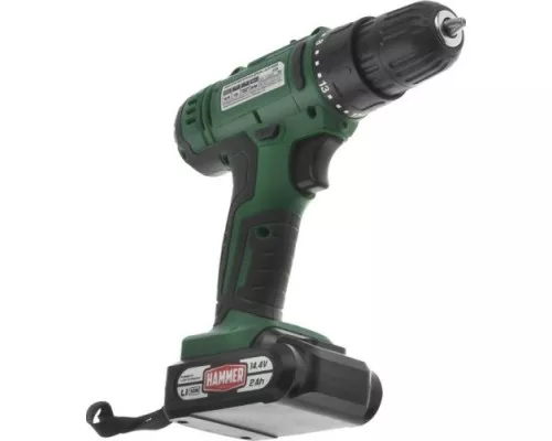 Дрель-шуруповерт аккумуляторная Hammer ACD14BS 2x2Ah, 38Hм в кейсе [101-124]