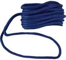 Трос швартовый с огоном SKIPPER плетеный, 16мм*6,1м, нейлон синий SK-TDNBR1661BL