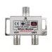 Делитель REXANT 05-6101 ТВх2 под F-разъем, 5-1000МГц, Silver