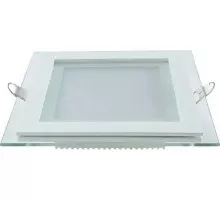 Потолочный светодиодный светильник GAUSS Glass квадрат 12w 900lm 3000k с дек стек led 948111112