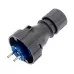 Вилка REXANT 111-013 прямая влагозащищенная 2P+PE, 16A, IP68