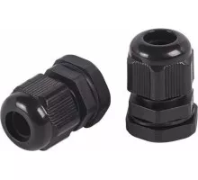 Кабельный ввод REXANT PG-9, 07-8009-1 ( уп 100 шт ) 4-8мм черный 07-8009-1
