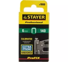 Скоба STAYER MASTER  6 мм для степлера плоские тип 140, 1000 шт 31610-06