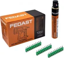 Гвоздь монтажный FEDAST 3.0 х 32 мм усиленный (уп.1000 шт.+ баллон) fd3032egfc