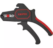 Съемник изоляции диэлектрический KNIPEX 1262180SB 195 мм, рукоятки с зоной мягкого пластика KN-1262180SB