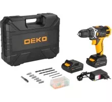 Дрель-шуруповерт аккумуляторная DEKO 12V набор 63 инструмента (063-4132) 063-4132