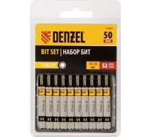 Набор бит Denzel TORX 10х50 сталь s2, шестигранный профиль, 10 шт. 11667