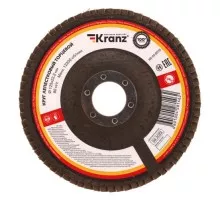 Круг лепестковый Kranz KR-90-0014 торцевой p80, 125х22,2 мм