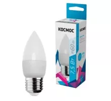 Лампа светодиодная КОСМОС CN 7,5W 220V E27 4500K LkecLED7.5wCNE2745