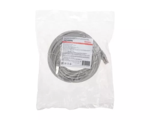 Патч-корд REXANT 02-0390-7 S/FTP, CAT 6A (10G), RJ45-RJ45, 28AWG, LSZH, 7м Патч-корд REXANT 02-0390-7 S/FTP, CAT 6A (10G), RJ45-RJ45, 28AWG, LSZH, 7м