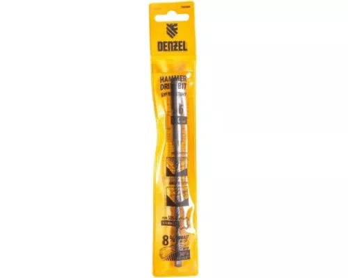 Бур SDS-plus DENZEL Cobalt W-tip, 6x160 мм по бетону, двойная спираль [705006]
