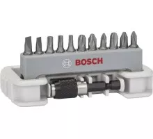 Набор бит BOSCH Extra Hard 12 шт PH/PZ/T/S + быстросменный держатель 2608522130