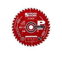 Пильный диск по дереву WOODWORK 185x1,8/1,2x20 Z=40 A=15 27.184.40