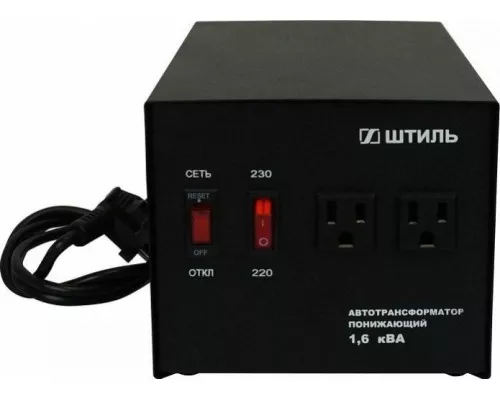 Понижающий автотрансформатор ШТИЛЬ АТ 230-220/110-1,6-50 (черный) Понижающий автотрансформатор ШТИЛЬ АТ 230-220/110-1,6-50 (черный)
