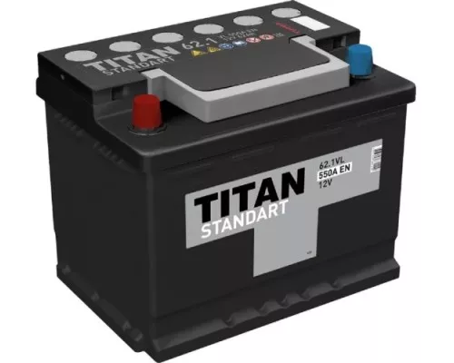 Аккумулятор Titan STANDART 62.1 VL 550А 4607008882209 Аккумулятор Titan STANDART 62.1 VL 550А 4607008882209