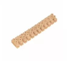 Клеммная колодка REXANT 07-5016 ( уп. 10 штук ) винтовая КВ-16 (6-16 мм²), ток 30А, белая (ЗВИ) 07-5016
