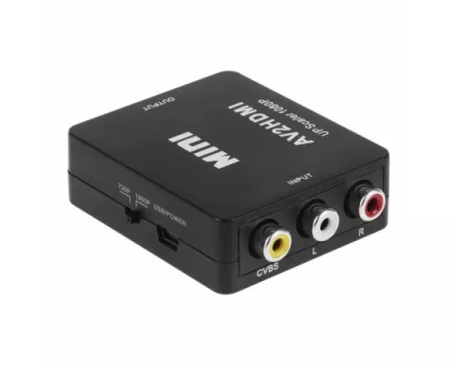 Конвертер REXANT 17-6939 3 RCA на HDMI, пластик, черный Конвертер REXANT 17-6939 3 RCA на HDMI, пластик, черный
