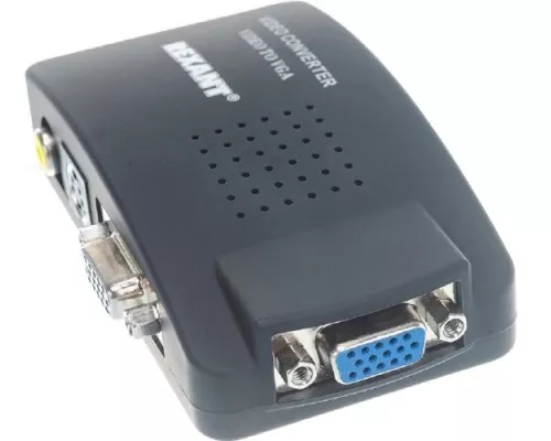 Конвертер REXANT 17-6932 BNC/RCA + S-video на VGA Конвертер REXANT 17-6932 BNC/RCA + S-video на VGA