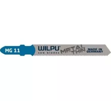 Пилки по металлу WILPU MG 11 для тонкой стали, нерж.стали от 1,2 до 2мм 5шт/уп 255000005