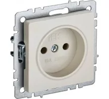 Розетка IEK BRITE РС10-1-0 10а без защ. шторок беж. BR-R10-10-K10