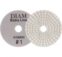 Алмазная тарелка на липучке DIAM АГШК Step-3 100*3 #1 Extra Line Hybrid (сухая/мокрая) 000686