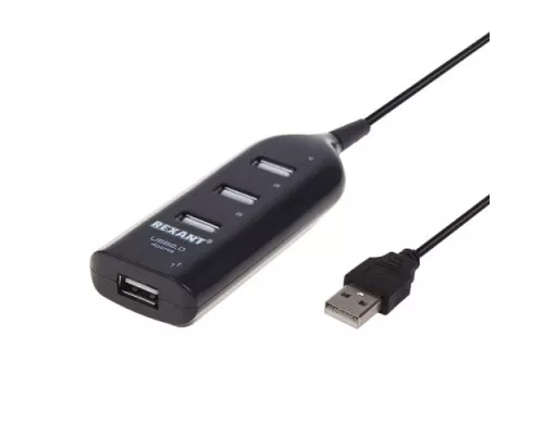 Разветвитель REXANT 18-4105 USB 2.0 на 4 порта Разветвитель REXANT 18-4105 USB 2.0 на 4 порта