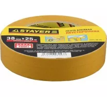 Клеящая лента STAYER MASTER двухсторонняя на полипропиленовой основе, 38ммх25м 1221-38-25