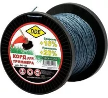 Леска триммерная DDE Steel rod line (2,0 ммх120 м; крест витой армир.; голубая/красна) 645-136