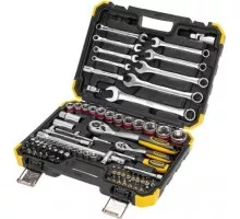 Набор инструментов Kranz 1/2, 1/4, CrV 82 предмета, кейс KR-66-6682