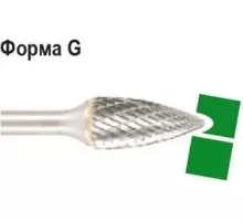 Бор-фреза по металлу  D.BOR форма G парабола с зао. головой  9,6*19,0/64,0 хв. 6 мм 9f-16096k02d W-040-9F-16096K02D