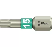 Бита для заворачивания, нержавеющая сталь WERA 3867/1 TS TX15, 25 мм WE-071033 WE-071033