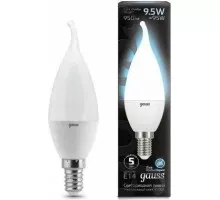 Лампа светодиодная GAUSS Свеча на ветру 9.5w 950lm 4100k e14 led 104101210