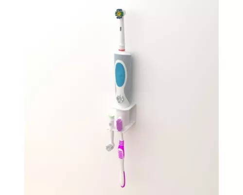 Держатель EMBODIMENT EMB-TBORLB-W-W для электрических зубных щеток и насадок, белый Держатель EMBODIMENT EMB-TBORLB-W-W для электрических зубных щеток и насадок, белый