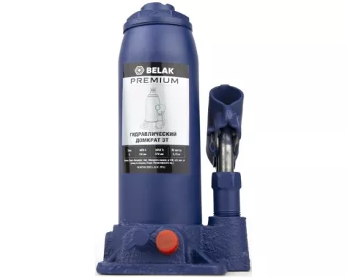 Домкрат бутылочный BELAK PREMIUM гидравлический 3т BAK.30011 [BAK.30011]