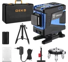 Лазерный уровень DEKO LL12-HVR PREMIUM, со штативом 1 м 065-0105-2