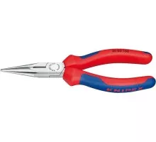 Круглогубцы с плоскими губками и режущими кромками KNIPEX 2502160 160 мм KN-2502160