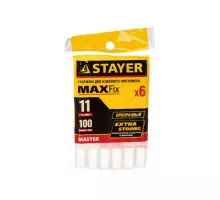 Стержень клеевой STAYER MASTER для (термоклеящих) пистолетов, 6шт, 11/100мм 0682-H6