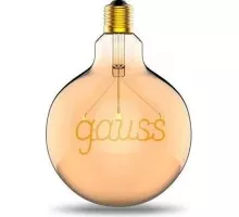 Лампа светодиодная GAUSS G125 filament 2,5w 200lm 2000к е27 golden led 175802003