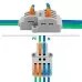 Клемма REXANT СМК 2x2 проходная разветвительная 2 полюса, с монтажной пл 07-5235-05