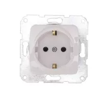 Розетка Kranz KR-78-0212 DEA 1-ая с/з з/ш с/у 16А мех. бел