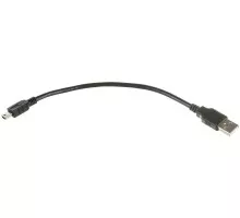 Кабель REXANT 18-1131-2 USB-A – mini USB, 1A, 0,2м, ПВХ, черный