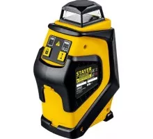 Лазерный уровень STAYER SL360 нивелир 20м, крест + 360°, точн. +/-0,3 мм/м, сумк 34962