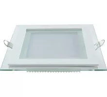 Потолочный светодиодный светильник GAUSS Glass квадрат 6w 490lm 4000k с дек стеклом led 948111206