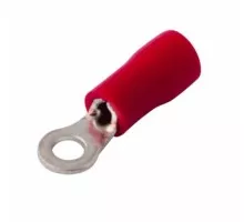 Наконечник REXANT 08-0011 ( уп 100 шт ) красный кольцевой изолированный ø 3.2 мм 0.5-1.5 мм² [08-0011]