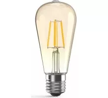 Лампа светодиодная GAUSS ST64 filament 6w 620lm 2400к е27 golden диммируемая led 102802006-D