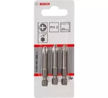 Набор бит BOSCH из 3 шт. PH 2х49 мм Extra Hard 2607001528