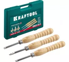 Набор резцов KRAFTOOL Precision-3 твердосплав, 3шт. 18369