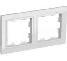 Рамка IEK BRITE РУ-2 2-м бел. BR-M22-K01