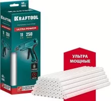 Стержень клеевой KRAFTOOL Ultra Power прозрачный d 11x250 мм (11-12 мм) 40 шт. 06848-40