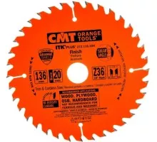 Пильный диск по дереву СМТ 136X20(+10)X1,5/1,018°10°ATB+8°SHEARZ=36 272.136.36H